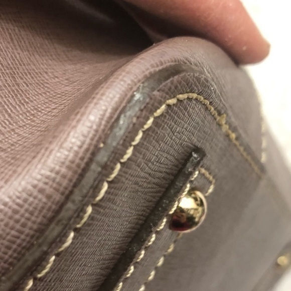 DOONEY and bourke gray taupe tote bag - Picture 8 of 11